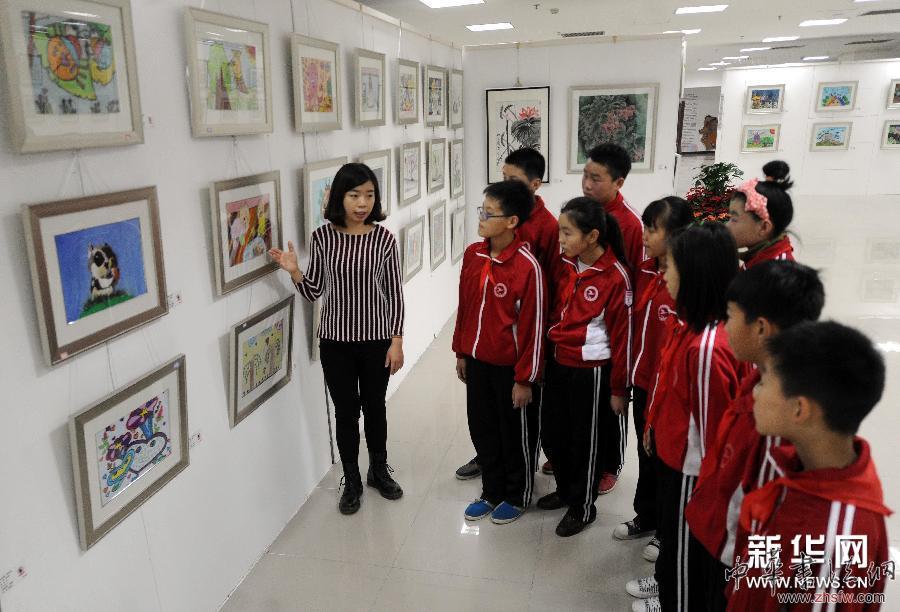 （社会）（1）河北霸州举办少儿中国梦美术作品展