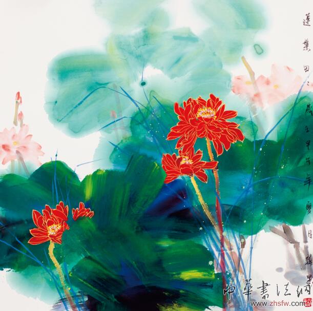 次第花开——韩墨彩墨荷花艺术展