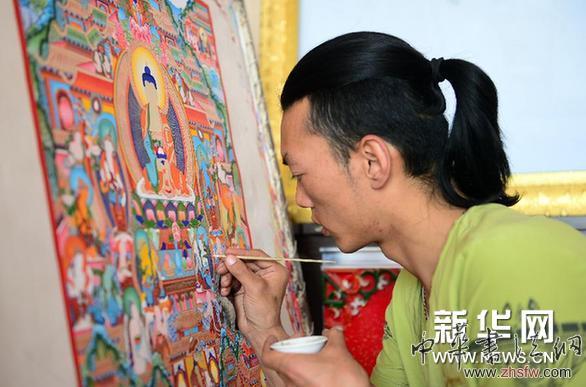 （文化）（2）甘肃夏河：大力发展“甘南藏族唐卡”