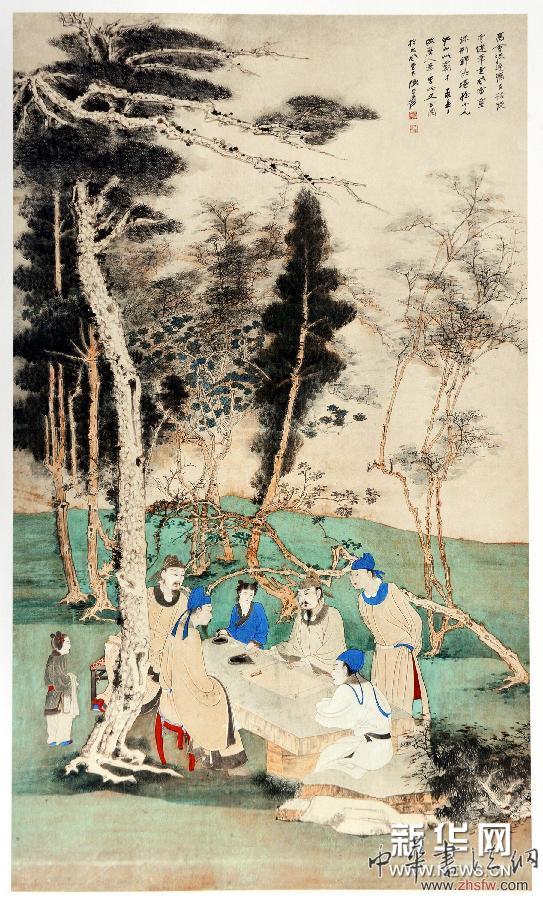 （文化）（2）张大千书画作品展在郑州举行