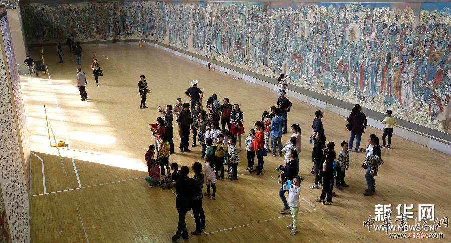#（文化）（3）山西永乐宫壁画临摹版湖北襄阳展出