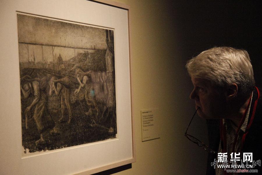 （国际）（3）比利时蒙斯市举办梵高绘画展 