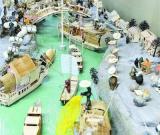 玩家用600块奇石立体展现《清明上河图》