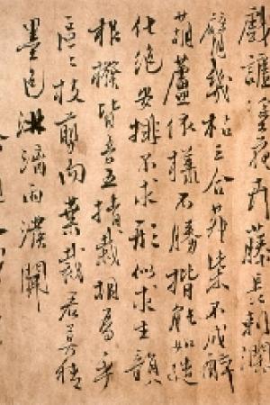 徐渭　花卉图卷题诗